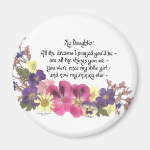 Daughter saying magnet