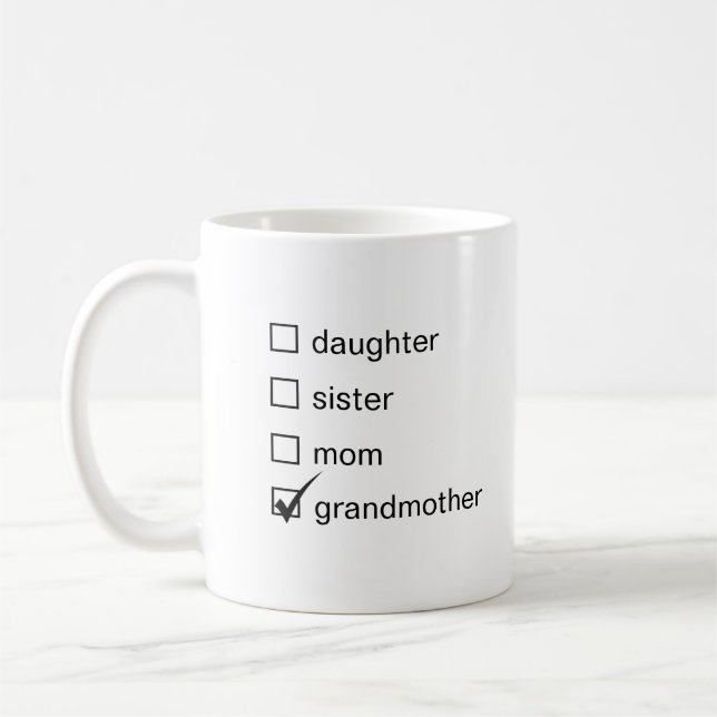 Daughter Sister Mum Grandmother Coffee Mug (Left)