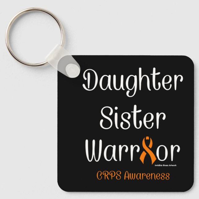 Daughter Sister Warrior...CRPS Key Ring (Front)