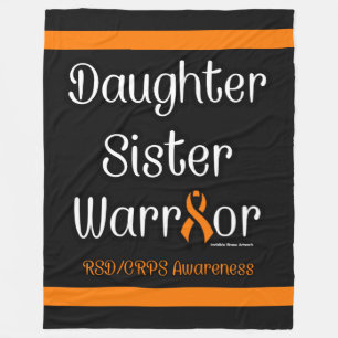 Daughter Sister Warrior...RSD/CRPS Fleece Blanket
