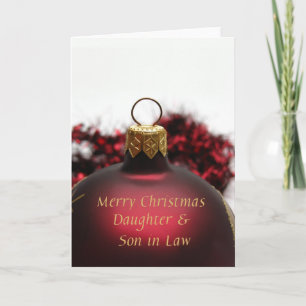 Daughter & Son in Law Merry Christmas card