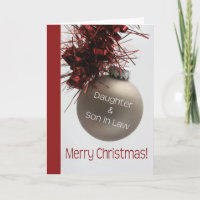 Daughter & Son in Law Merry Christmas card