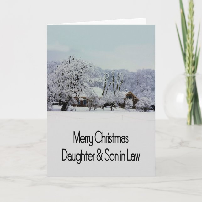 Daughter & Son in Law Merry Christmas card (Front)