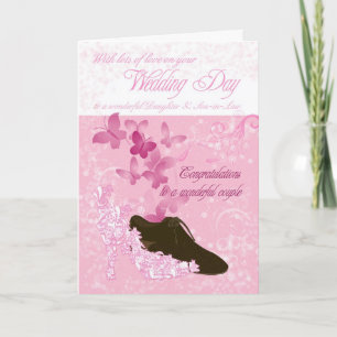 Daughter & Son-in-Law wedding day congratulations Card