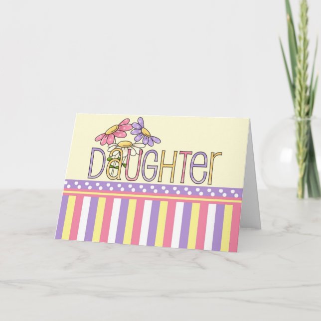 Daughter Tees and GIfts - Perfect for Mother's Day Card (Front)