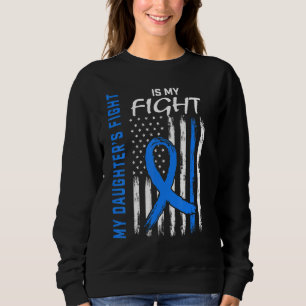 Daughter Type 2 Diabetes Awareness American Flag T Sweatshirt