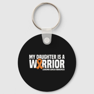 Daughter Warrior Orange Ribbon Leukaemia Cancer Aw Key Ring