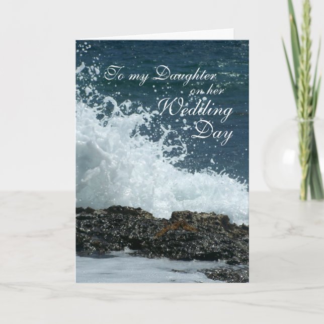 Daughter Wedding Day Card (Front)