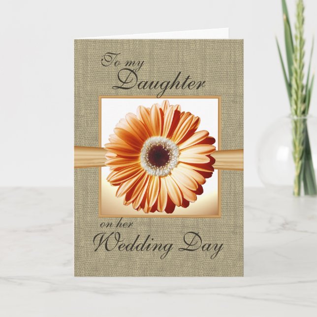 Daughter Wedding Day Card (Front)