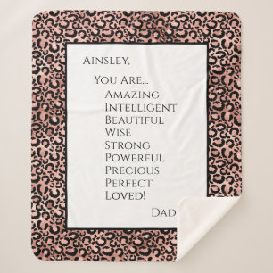 Daughter You Are Amazing Sherpa Blanket