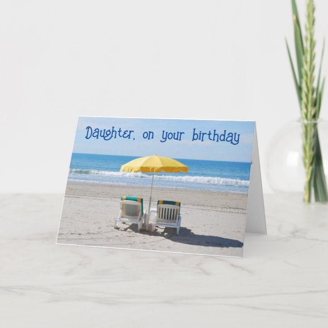 **DAUGHTER** YOU DESERVE A "GREAT VIEW" BIRTHDAY CARD (Front)