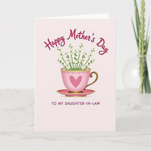 Daughterinlaw Teacup Card