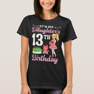 Daughter's 13th birthday princess girl mother T-Shirt