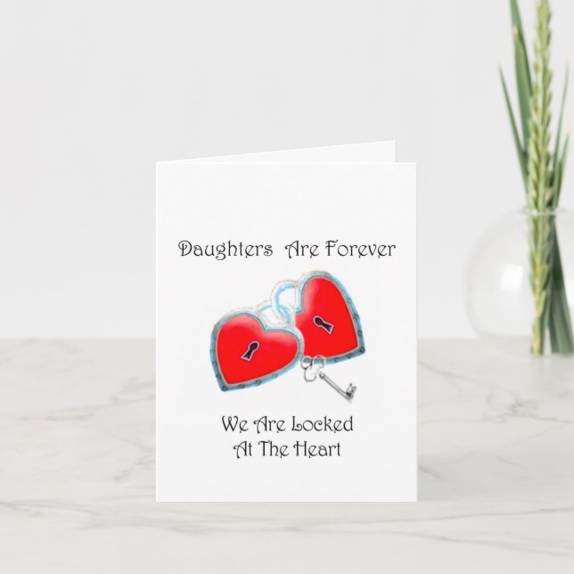 Daughters Are Forever Poem Card (Front)