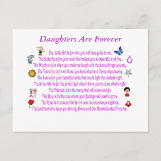 Daughters Are Forever Post Card