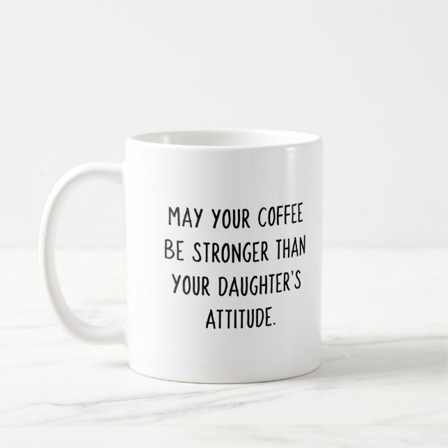 Daughter's Attitude Coffee Mug (Pink Girl) (Left)