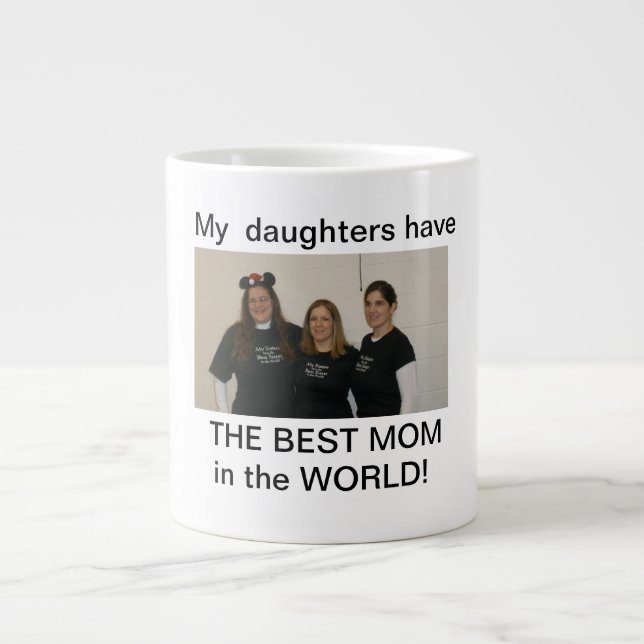daughters best mum large coffee mug (Front)