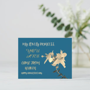 DAUGHTERS DAY FLOWER GIFT POSTCARD