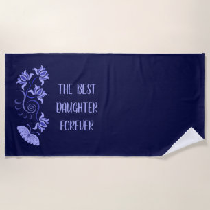 DAUGHTER'S DAY GIFT FROM MOM, DAD, GRANDMOTHER,  BEACH TOWEL