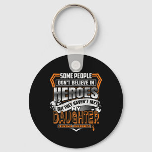 Daughter's Fight Is My Fight Leukaemia Awareness 1 Key Ring