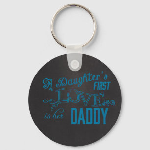 daughters first love her dad key ring