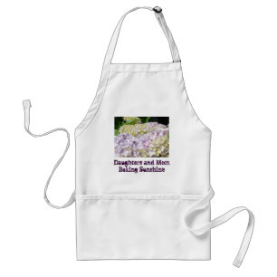 Daughters Moms Baking Sunshine apron Hydrangeas