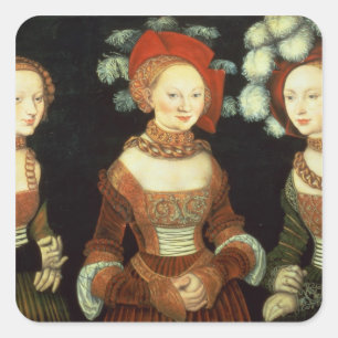 Daughters of Duke Heinrich of Frommen Square Sticker