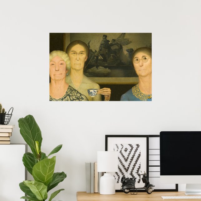 Daughters of Revolution by Grant Wood Poster (Home Office)