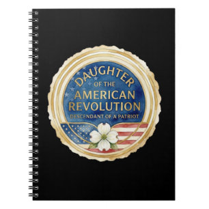 Daughters of the American Revolution patriot USA Notebook