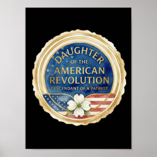 Daughters of the American Revolution patriot USA Poster