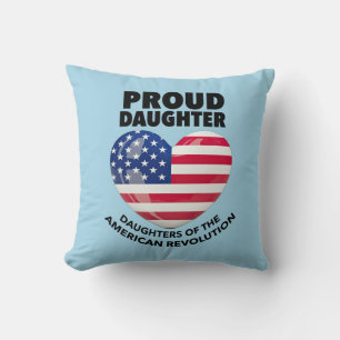 Daughters of the American Revolution Proud Patriot Cushion