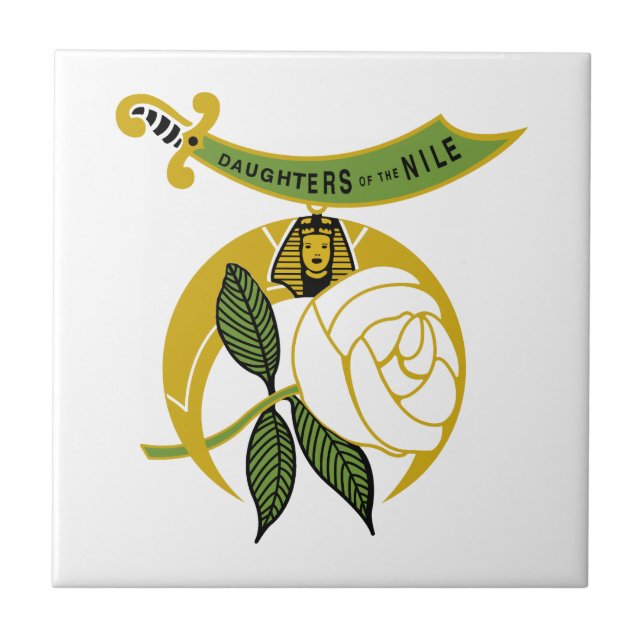 Daughters of the Nile Ceramic Tile (Front)