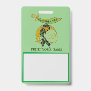 DAUGHTERS of the NILE ID Badge