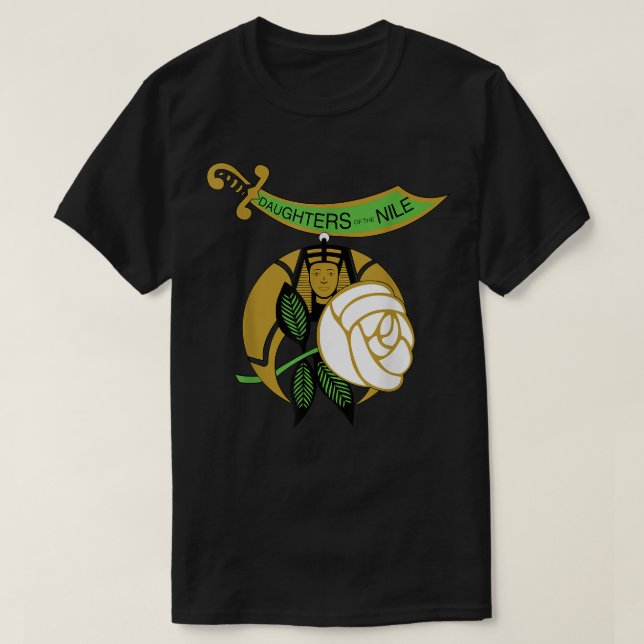 Daughters of the Nile Shriners AAONMS DON OES Moth T-Shirt (Design Front)