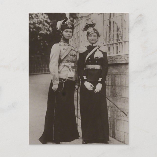 Daughters Tsar OLGA & TATIANA Romanov Russia #279 Postcard (Front)