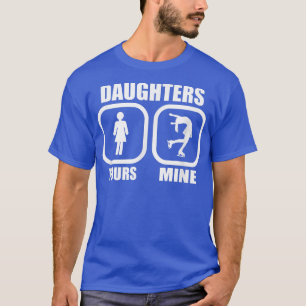 Daughters Yours, Mine - Funny Figure Skating Mom D T-Shirt