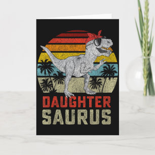 Daughtersaurus Trex Dinosaur Daughter Saurus Famil Card
