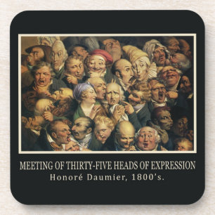 Daumier’s Expressions coasters