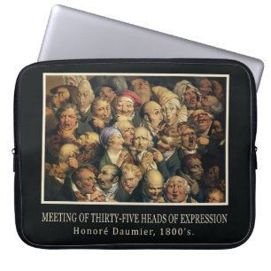 Daumier’s Expressions laptop sleeves