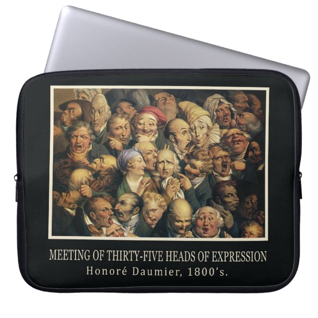 Daumier’s Expressions laptop sleeves (Front)