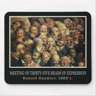Daumier’s Expressions mousepad