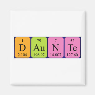 Daunte periodic table name magnet