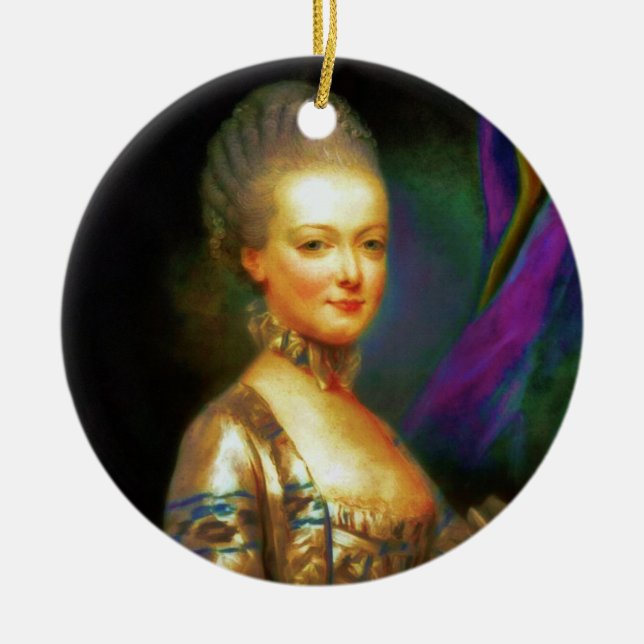 Dauphin French Baroque Ceramic Ornament (Front)