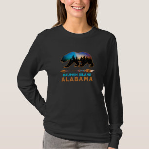 Dauphin Island Alabama American Black Bear Vacatio T-Shirt