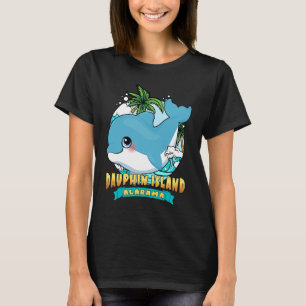 DAUPHIN ISLAND ALABAMA Cute Baby Dolphin Beach Sou T-Shirt