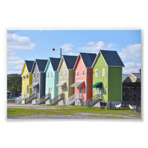 Dauphin Island, Alabama, Houses Photo Print