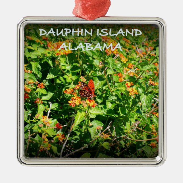 DAUPHIN ISLAND, ALABAMA METAL ORNAMENT (Front)