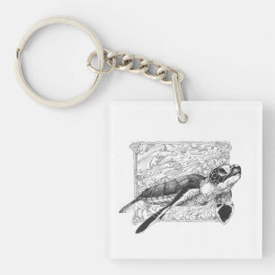 Dauphin Island, Alabama Wildlife Key Ring