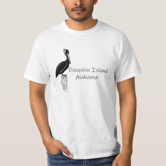 Dauphin Island Pelican T-Shirt (Front)