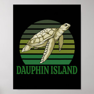 Dauphin Island Sea Turtle  Poster